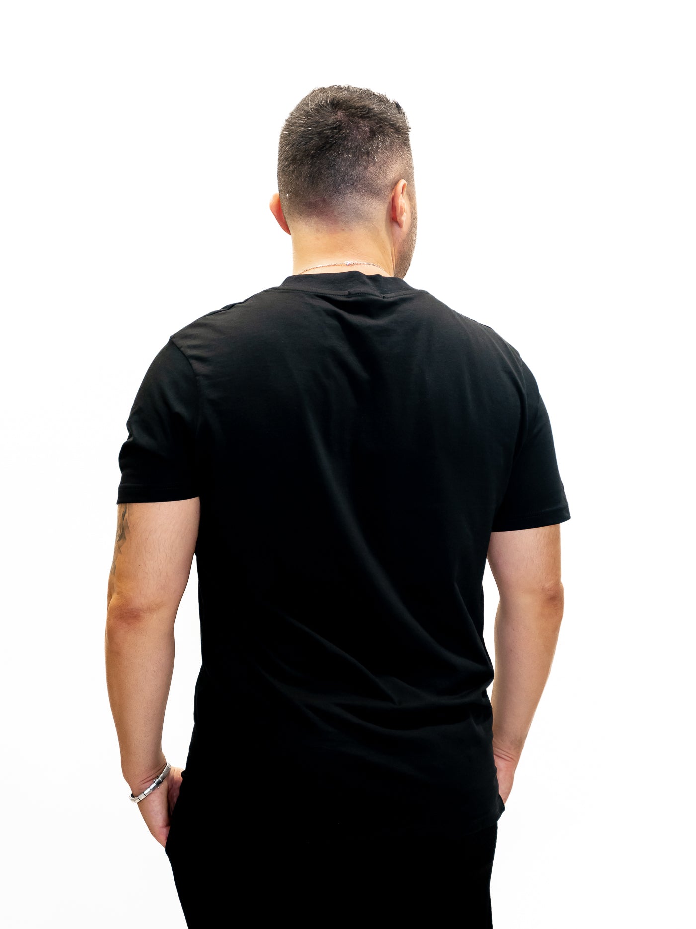 Tricou bărbați negru simplu