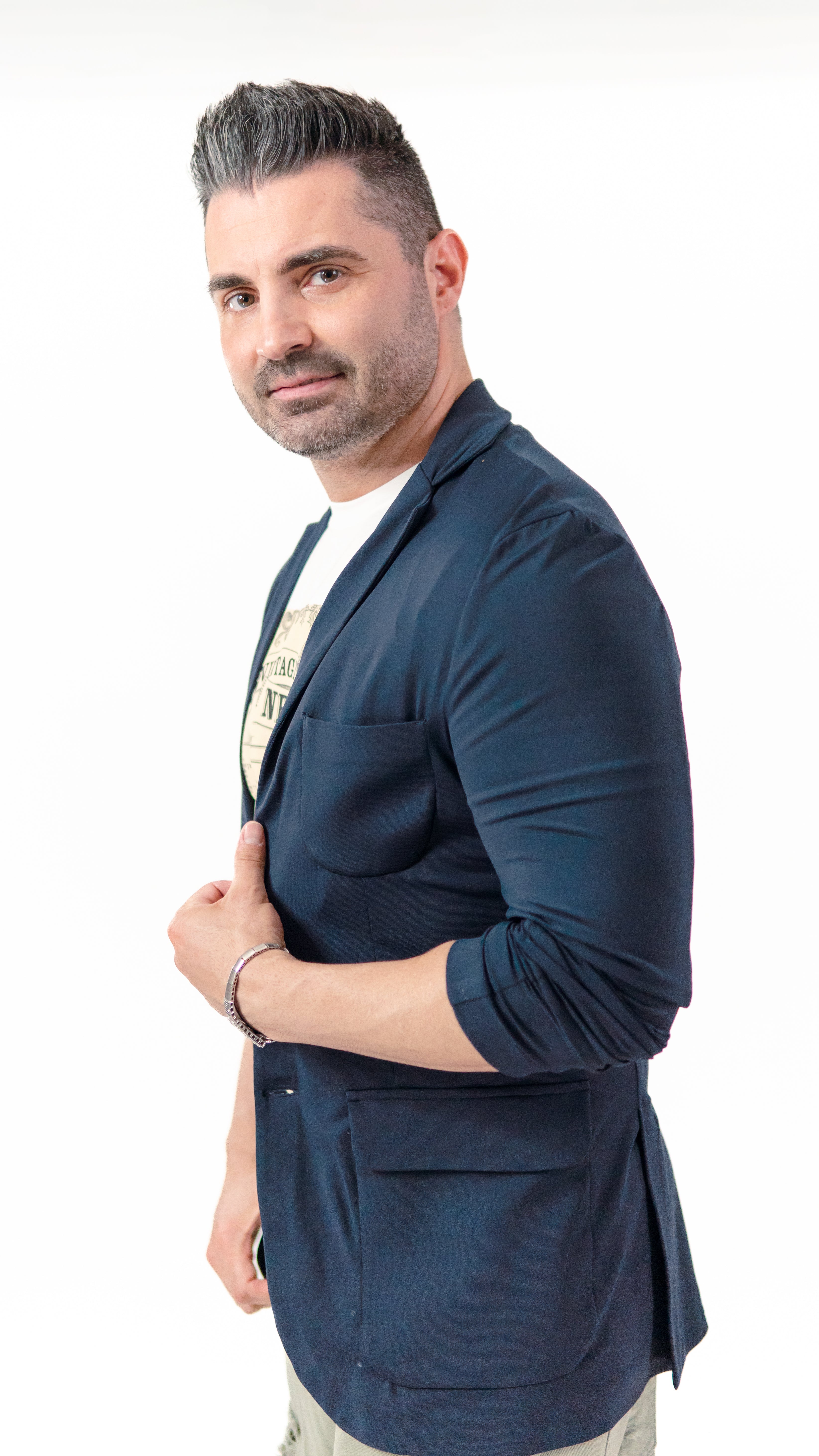 Sacou bleumarin casual