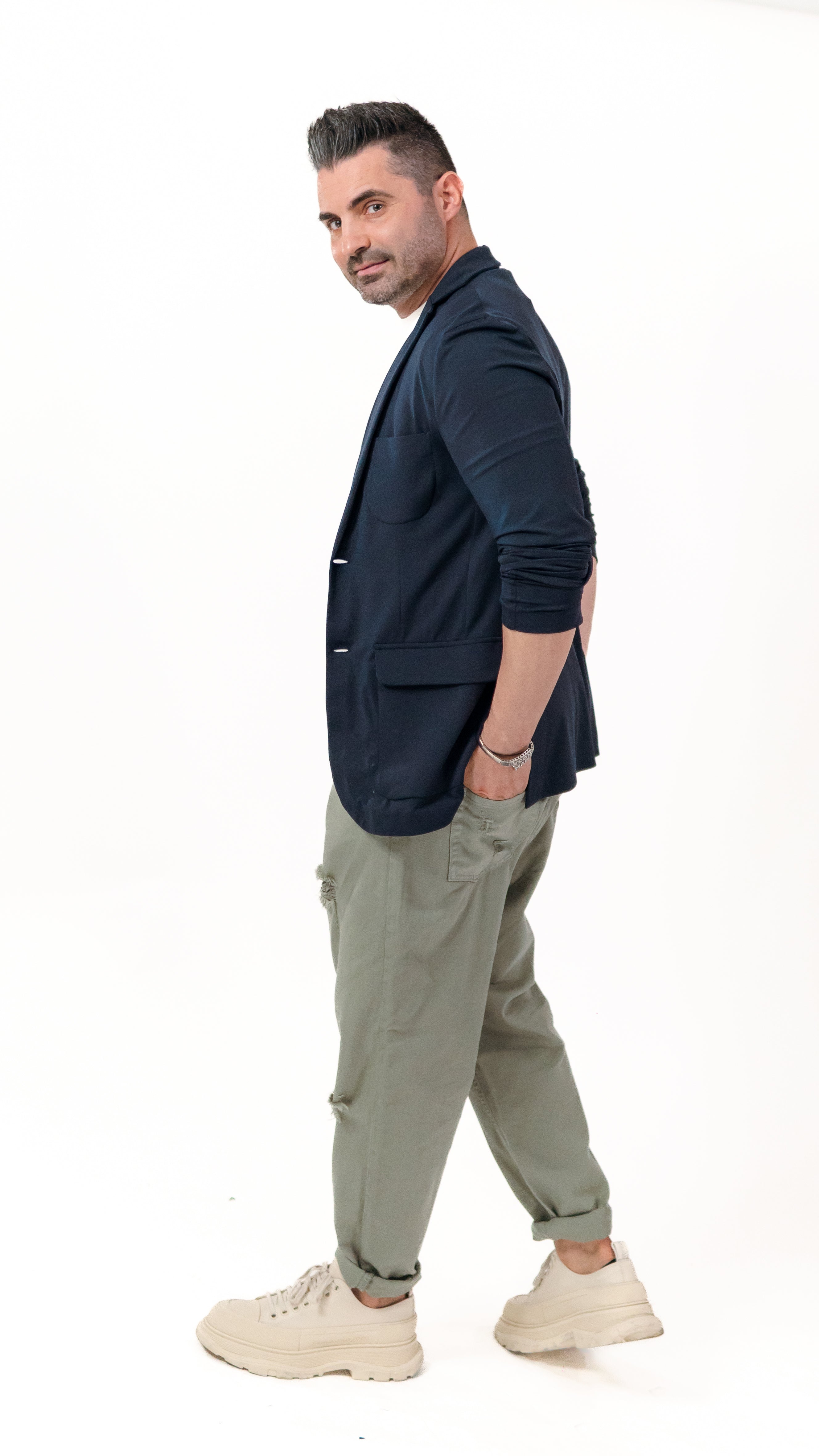 Sacou bleumarin casual